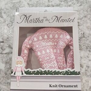 NEW IN BOX MARTHA ON THE MANTLE‎ KNIT SWEATER ORNAMENT